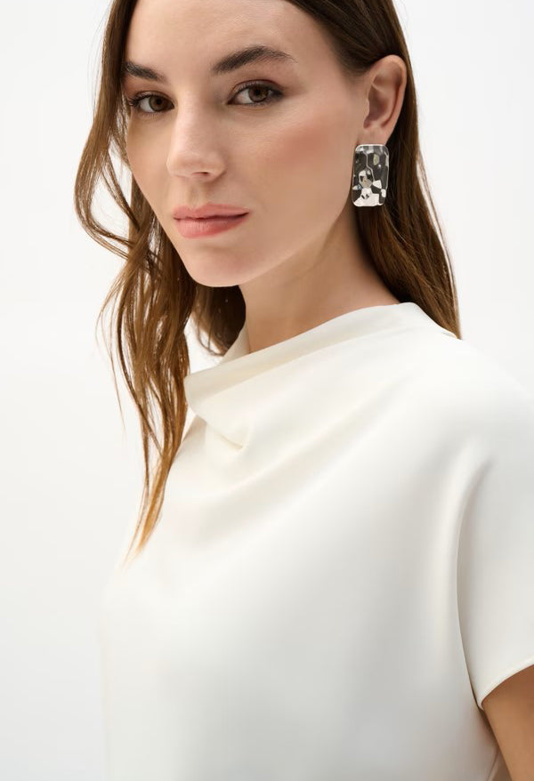 Knotted Cowl Neck Top