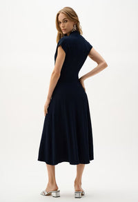 Belted V-Neck Wrap Dress