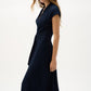 Belted V-Neck Wrap Dress