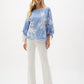 Striped Top With Puff Sleeves