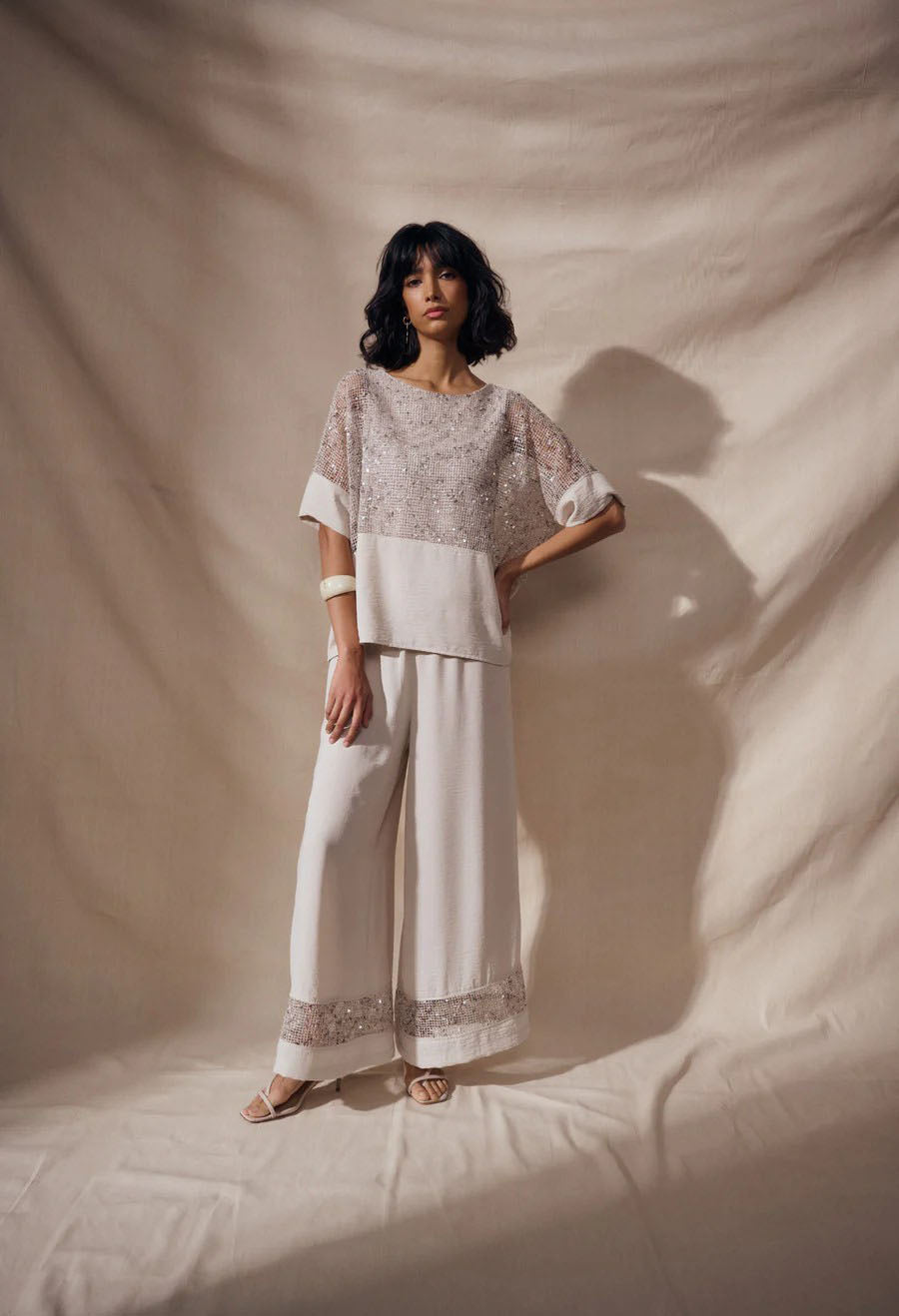 Culottes With Embellished Hem