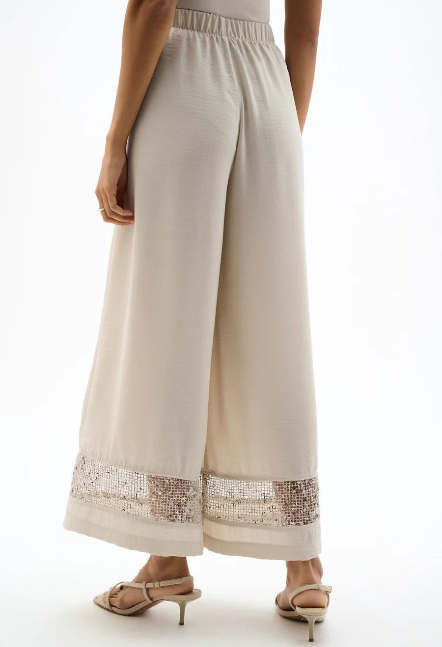 Culottes With Embellished Hem