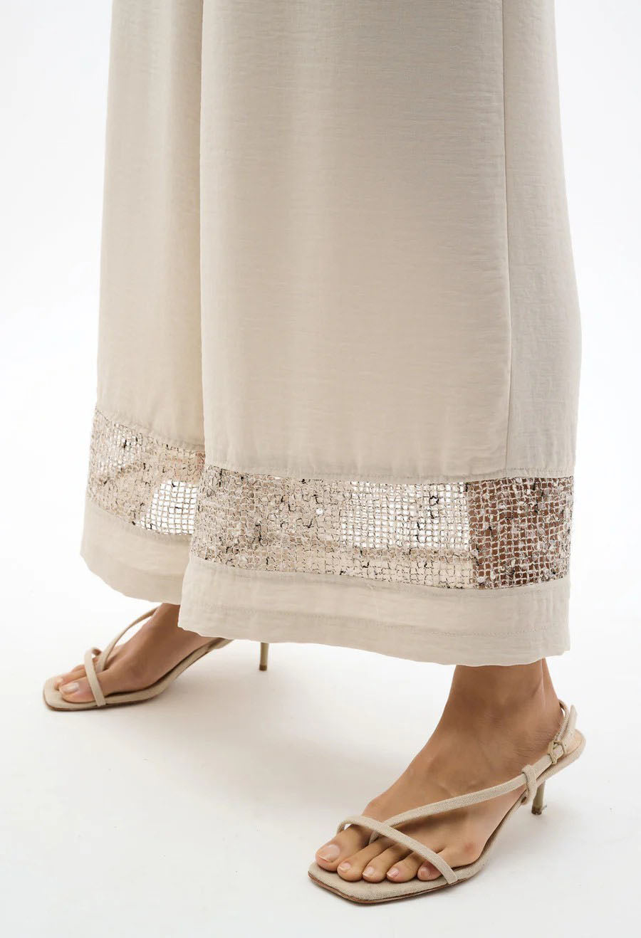 Culottes With Embellished Hem