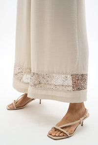 Culottes With Embellished Hem