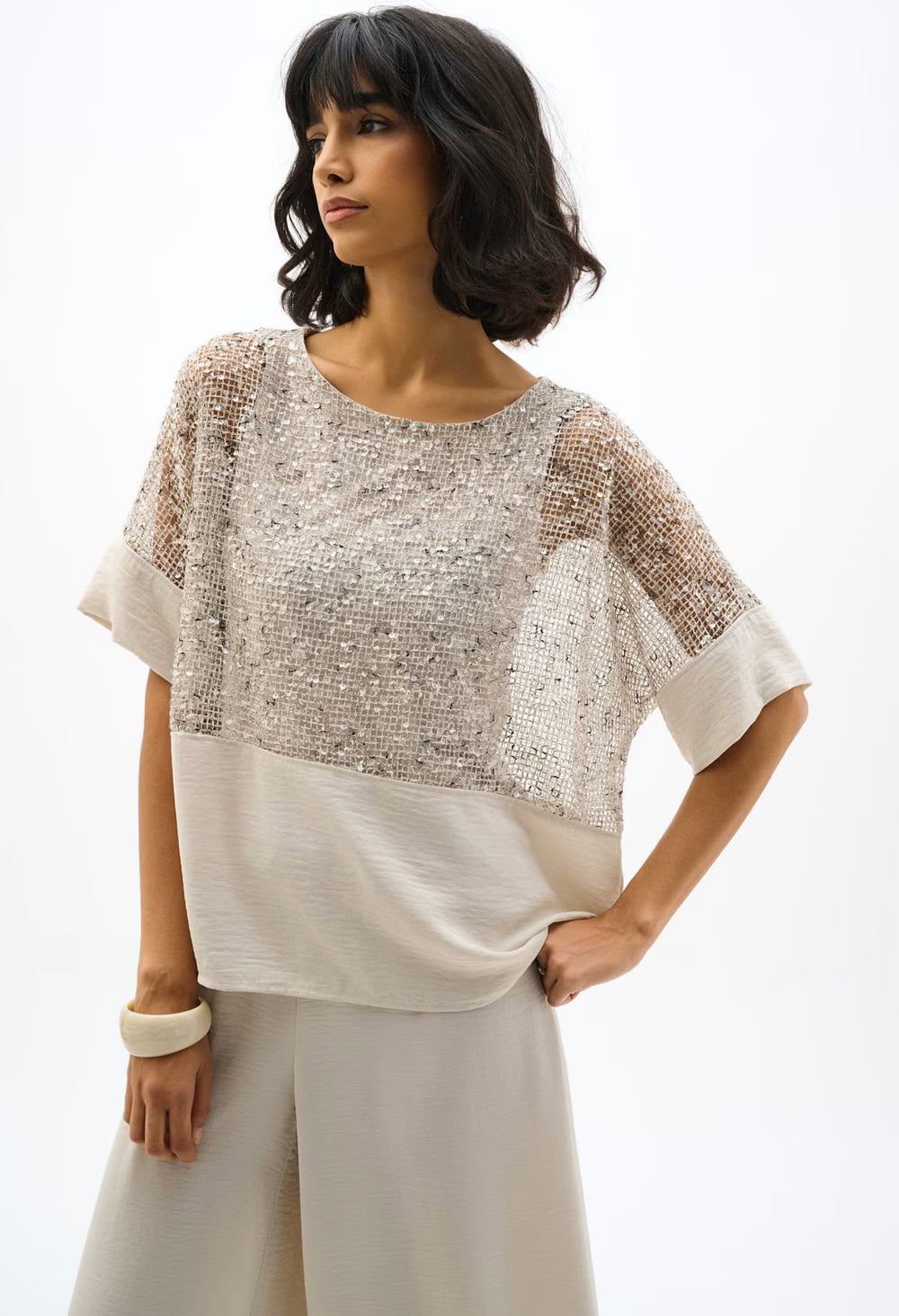 Chic Jewel Crew Top
