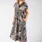 Tropical Shirt Style Dress