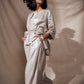 foiled linen jacket