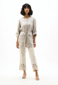 Foiled Linen Jacket