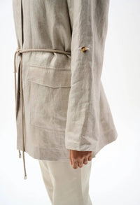 Foiled Linen Jacket