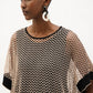 Kimono Sleeve Mesh Pullover
