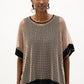 Kimono Sleeve Mesh Pullover