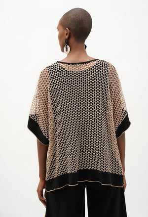 Kimono Sleeve Mesh Pullover