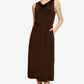 Soft Cowl Neck Midi Dress