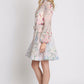 Floral Print Belted Short Dress
