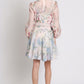 Floral Print Belted Short Dress