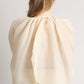Organza Pussy Bow Blouse