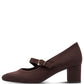 Faux Suede Dancing Heel