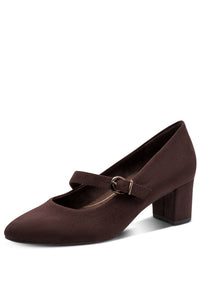 Faux Suede Dancing Heel