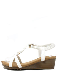 Braided Wedge Sandals