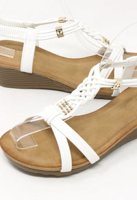 Braided Wedge Sandals