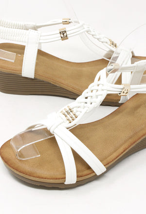 Braided Wedge Sandals