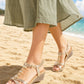 gold sandal wedges