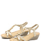 Glittered Floral Wedges