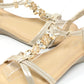 Glittered Floral Wedges