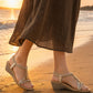 Diamante Braided Wedge