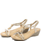 Diamante Braided Wedge