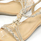 Diamante Braided Wedge