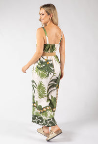 Palm Print Jumpsuit