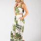 Palm Print Jumpsuit