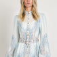 Floral Arch Belted Short Dress