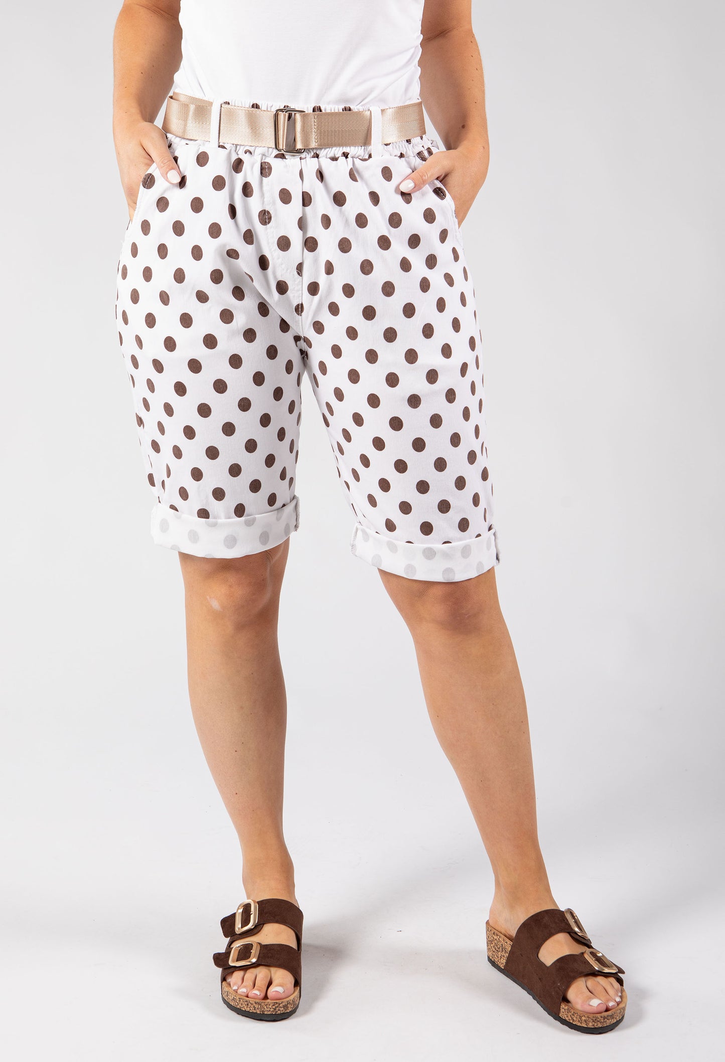 Polka Dot Bermuda Shorts