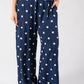 Polka Dot Wide Leg Trousers