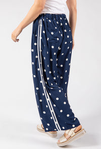 Polka Dot Wide Leg Trousers