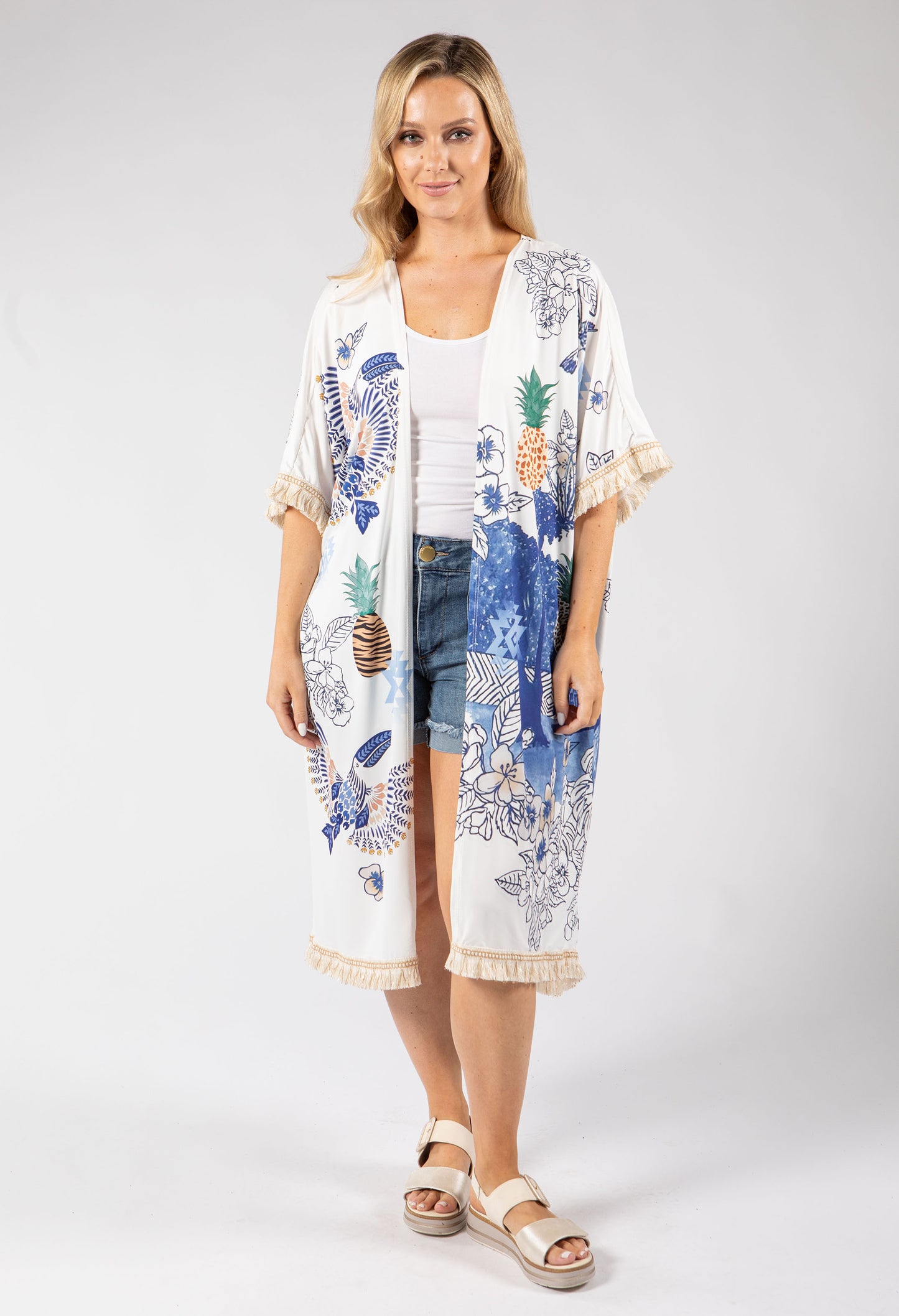 Summer Print Kimono