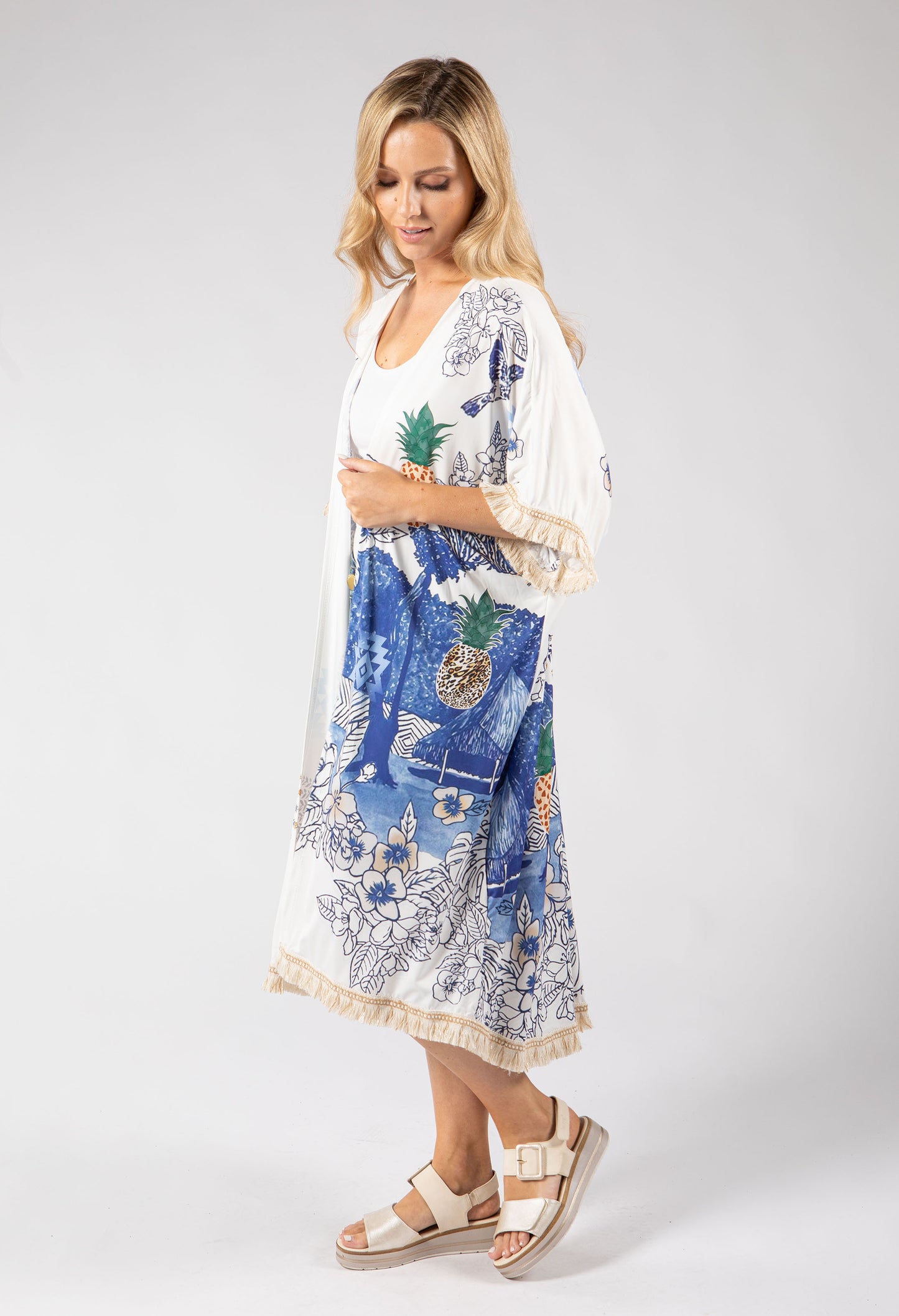 Summer Print Kimono