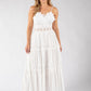 Floral Lace Wrap Maxi Dress