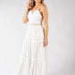 Floral Lace Wrap Maxi Dress