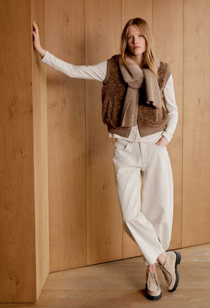 light cotton barrel jeans