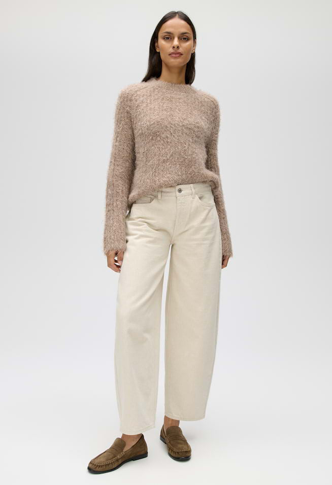 LOLAH NATURAL Cotton Barrel Jeans