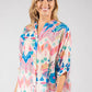 Abstract Tropical Print Blouse