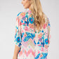 Abstract Tropical Print Blouse