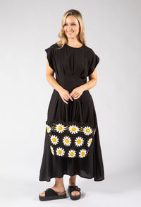Pleated Midi Dress