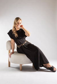 Pleated Midi Dress
