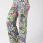 Adele Palm Printed Trousers