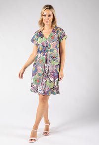 Isa Palm Tropical Dress