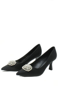 Diamante Court Heel